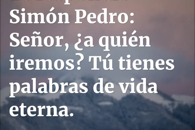 Palabras de vida eterna